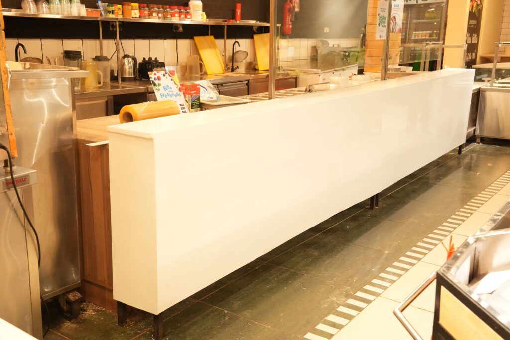 J3 ULtra White Display Stand Transformation at Zucchini, Kenya